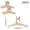 thumbnail image 3 of Wooden Pet Clothes Hangers for Cat and Dog Apparel, Set of 10, 3 of 6