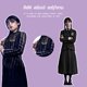 thumbnail image 5 of Wednesday Addams Academy Ropa escolar Poliéster ligero para fiesta de cosplay Likrtyny libre de BPA, 5 of 9