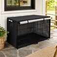 thumbnail image 4 of Dog Crate Cover Waterproof Kennel Cover, 25x37x24in Dog Crate Cover for Indoor/Outdoor, Heavy Duty Polyester Cover Fits Wire Dog Cage, 4 of 7