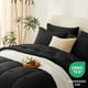 thumbnail image 3 of Juego de edredón CozyLux Queen, 7 piezas, cama en bolsa, color negro, 3 of 7