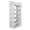 White_A, variant on Hassch 6-Tier Shoe Organizer with Hollow Carved Design, Freestanding Shoe Shelf, Shoe Rack for Closet, Entryway, White