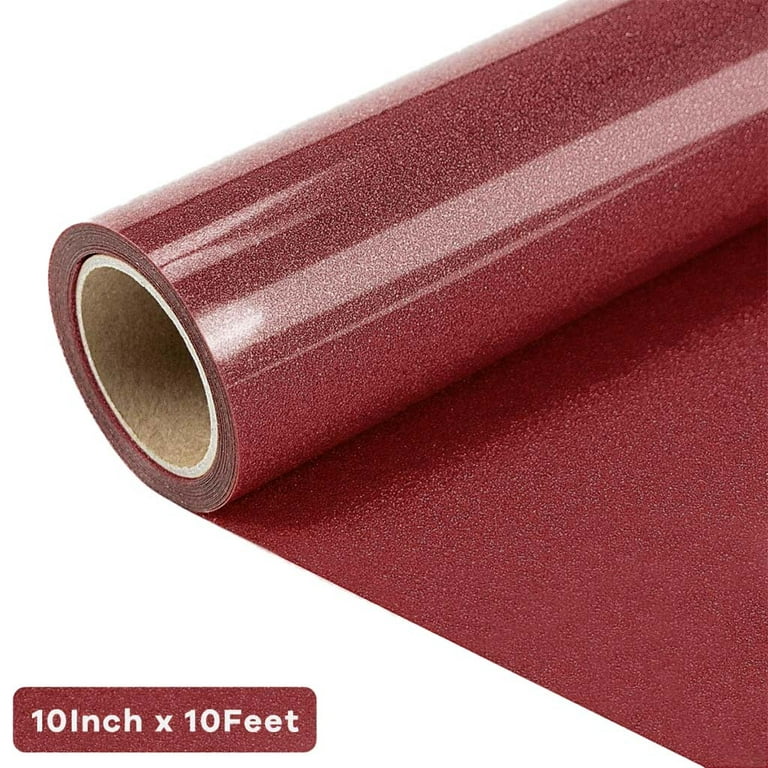 Glitter Heat Transfer Vinyl for T-Shirts 10 Inches by 10 Feet