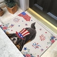 thumbnail image 3 of 4th of July Decorations, Welcome Doormat Flags Door Mat With Slip Resistants Rubber Vintage Linen Floor Mat for 4th Of July Independence Day Indoor Outdoor Home, 3 of 8