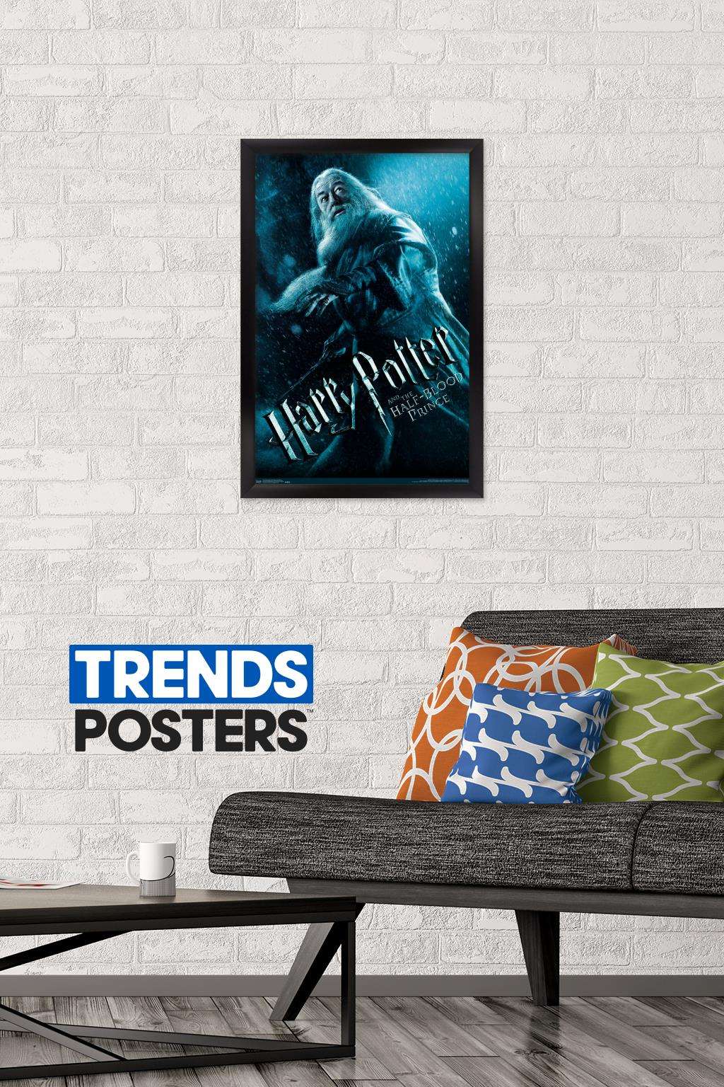 Harry Potter and the Half-Blood Prince - Dumbledore One Sheet Wall Poster, 14.725" x 22.375", Framed