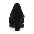 thumbnail image 4 of Journee Womens Loren Comfort Insole Round Toe Mid Block Heel Pumps, Widths Available, 4 of 10