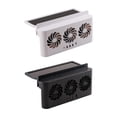 thumbnail image 4 of Solar Powered Car Exhaust Fan, 3 Air Outlets for Summer Air Circulation, Auto Exhaust Cooler & Radiator with Battery & USB Power, Removes Odors, Black, 4 of 8