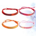 thumbnail image 2 of Miangastore Hand Jewelry For Women Orange Rope 4Pcs 6.3x6.3x0.3In, 2 of 8