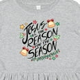 thumbnail image 4 of Inktastic Jesus is the Reason for the Season Christmas Bells and Stars Girls Toddler Dress, 4 of 5
