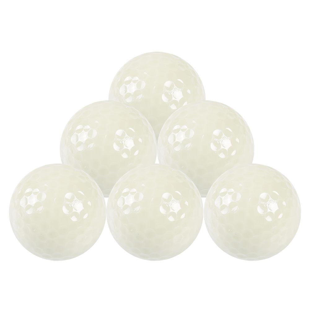 Greensen 6pcs Night Golf Balls Luminous Fluorescent Golf Balls Long