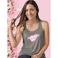 thumbnail image 2 of Mothers Day Heart Paint Racerback Tank Women -Image by Shutterstock, Female Large, 2 of 4