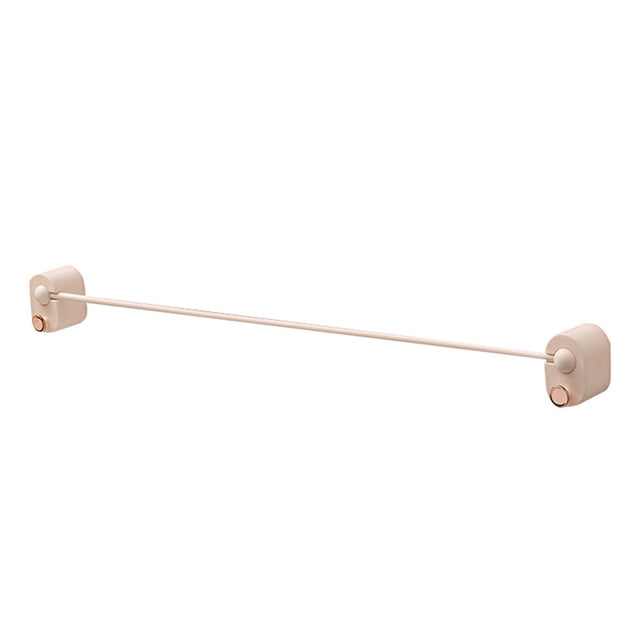 Toallero de pared corto blanco para baño con diseño perforado para guardar una sola toalla