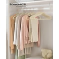 thumbnail image 2 of Perchas de Ropa SONGMICS Slim de Terciopelo Paquete de 50 Beige Arena, 2 of 7