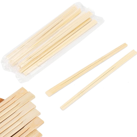 8.3x1.9In Wooden Chopsticks 50 Pairs of Disposable Bamboo Chopsticks QZS Portable Sushi Utensils for Sushi Takeout Food
