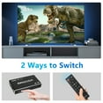thumbnail image 2 of Interruptor HDMI con Arco, Divisor HDMI 4k60hz con Control Remoto, Soporte de Conmutador HDMI 2.0 de 3 Puertos ARC Cedr HDR HDCP 2.2 para PS4, Xbox, TV Box, Blu-Ray, HDTV, Monitor, Proyector, 2 of 8