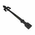 thumbnail image 6 of 12" Decorative Dummy Strap Hinges for Garages Gates Doors Black Rustic Iron Fleur De Lis Set of 2 Renovators Supply, 6 of 12