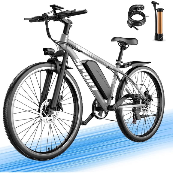 AZHAR G29 Electric Bike for Adults, 26 E-Mountain Bicycle,750W,20mph Motor 48V 10.4Ah Ebike Class 2 UL2849