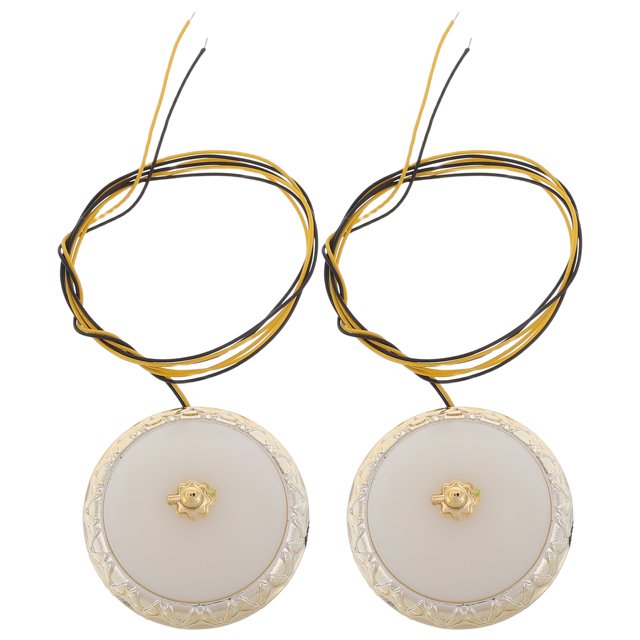 2 luces de techo redondas en miniatura para casa de muñecas, decoración de dormitorio, accesorios de iluminación DIY, adecuados para materiales de construcción.