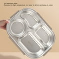 thumbnail image 4 of 316 Stainless Steel Lunch Box, 1500ml Leakproof BentoBox Lunch Food Container Box with Compartments, Utensils, Soup Bowl, Large Lunch Box Container for Adults Travel Work, 4 of 7