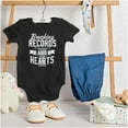 thumbnail image 3 of Breaking Records And Hearts Funny Romper Boys or Girls Infant Baby Brisco Brands NB, 3 of 6
