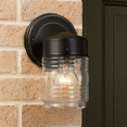 thumbnail image 4 of Design House Jelly Jar 1-Light Indoor/Outdoor Wall Sconce Light, Oil Rubbed Bronze, 4 of 18