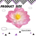 thumbnail image 3 of Artificial 10cm Pink Lotus Flower Head, 2-Pack Lifelike Water Lily Bloom for Vase and Home Decor, 2PCS (Pink), 3 of 5