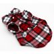 thumbnail image 2 of Nueva camiseta a cuadros para cachorro de perro pequeño, abrigo con solapa, chaqueta para gato, ropa de disfraz, rojo M, 2 of 12