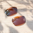 thumbnail image 4 of Walleva Brown Polarized Replacement Lenses for Oakley Siphon Sunglasses, 4 of 5