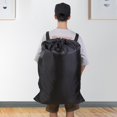 thumbnail image 6 of Hxlazmoo 2PC Heavy Duty Laundry Backpack Bags, 100L Large Capacity with Adjustable Shoulder Straps for Camping, Travel, Dorm & Laundromat – Durable Polyester, Drawstring Closure, 6 of 7