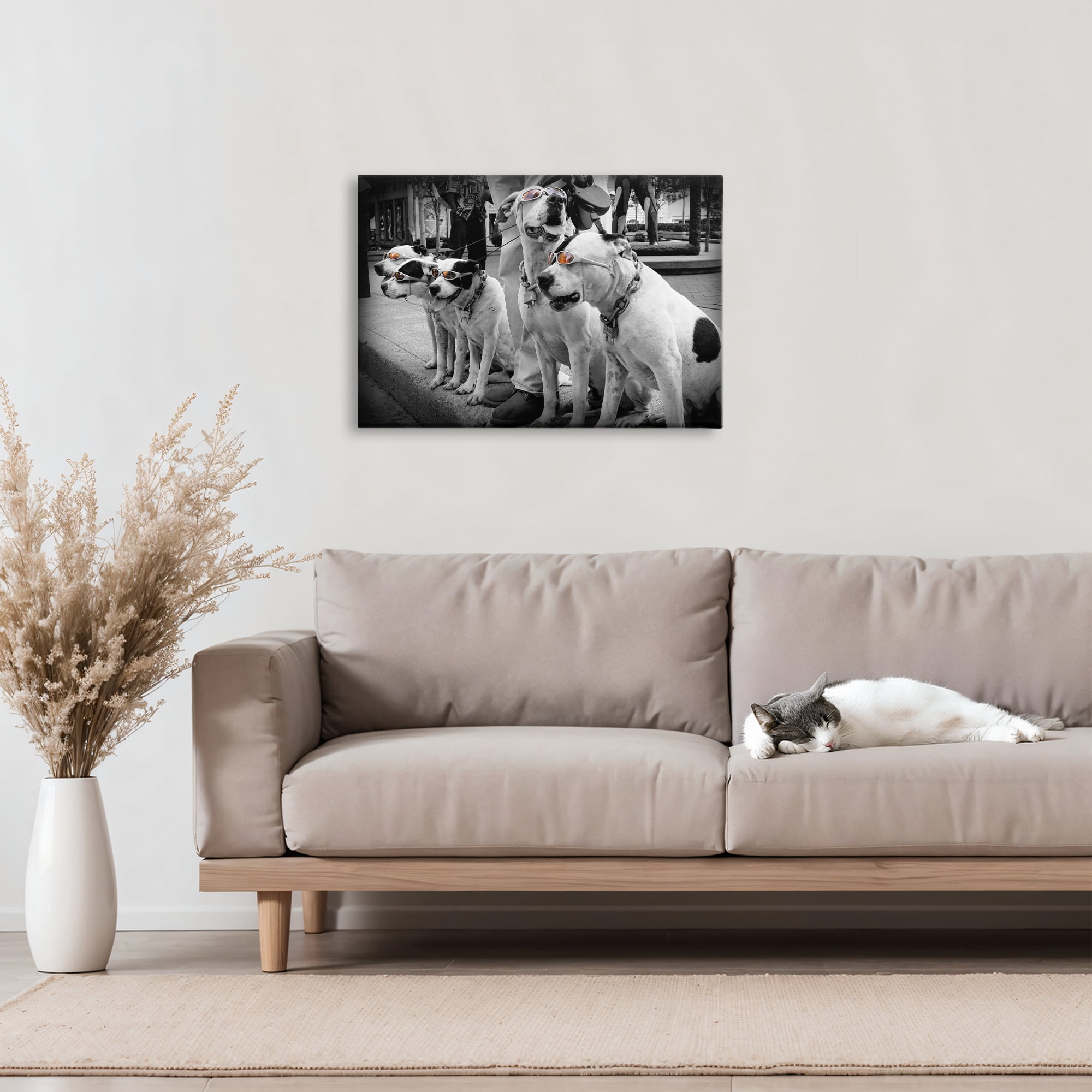 Stupell Industries Afternoon Stroll Pups Canvas Wall Art, design by Scott Henderson