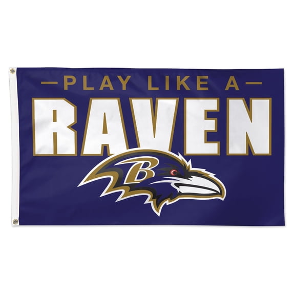 WinCraft Baltimore Ravens 3' x 5' Slogan Deluxe Single-Sided Flag