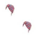 thumbnail image 1 of Turbante Africano Sonducket Protección solar estampado Rojo 2Conjunto, 1 of 6