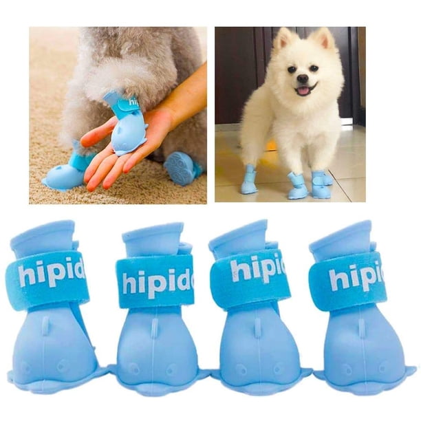 Delan Waterproof Dog Boots Dog Shoes for Snow and Rain Teddy Pomeranian