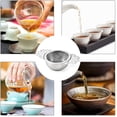 thumbnail image 3 of CHAO Paquete de 2 tazones coladores de té, tazas coladoras de té de alambre de acero inoxidable, se adapta a boca de taza de 6,5 cm, 3 of 5