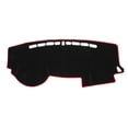 thumbnail image 1 of Cubierta de tablero de ofertas únicas, tapete antideslizante para consola central del automóvil para Kia Rio 2011-2014, poliéster negro y rojo, 1 pieza, 1 of 7