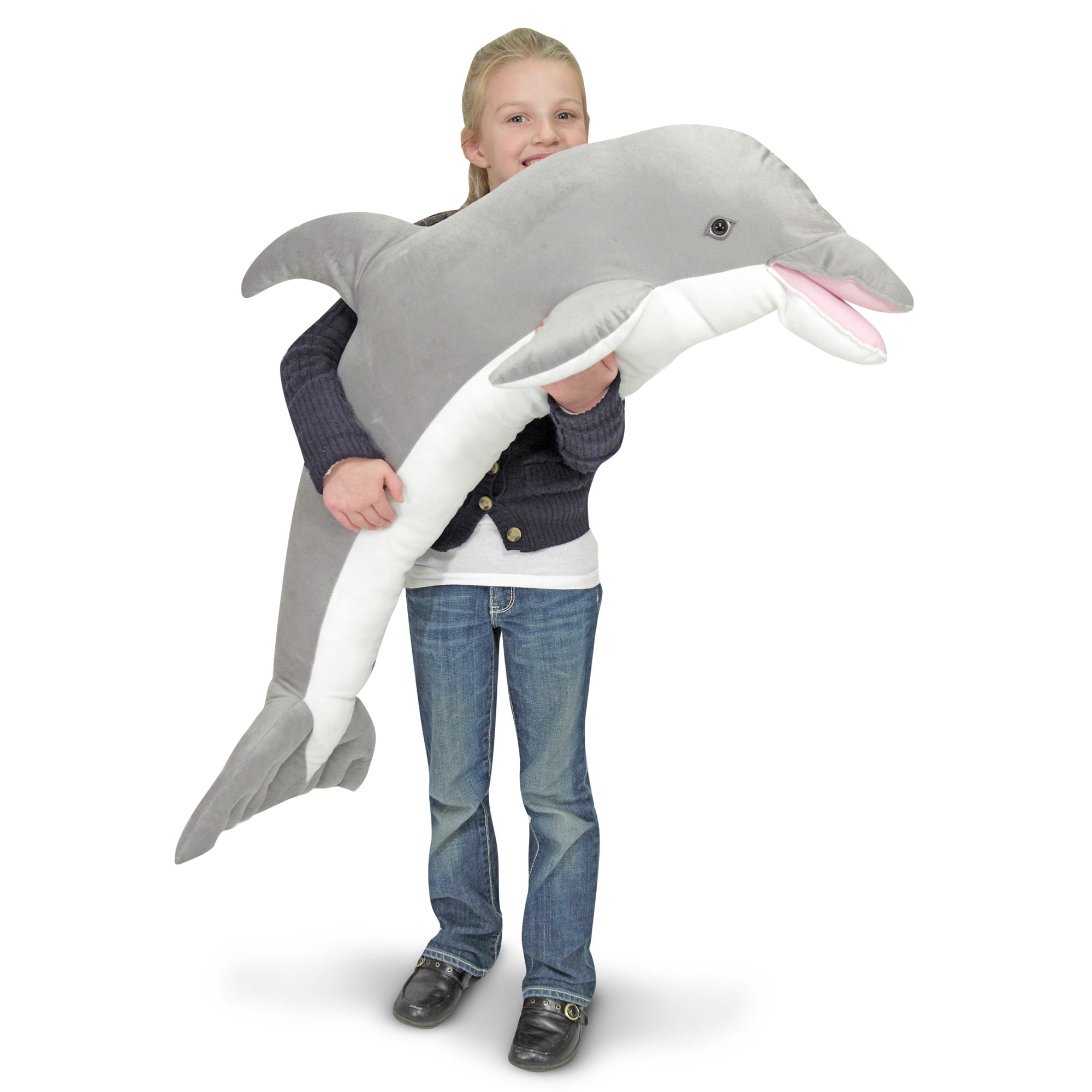 Details about   Giant Big Emulational Dolphin Plush Soft Toys Doll Stuffed Animals Birthday gift 