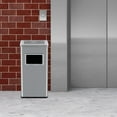 thumbnail image 7 of Kselythan Commercial Outdoor Trash Can with Removable Inner Bucket and Ashtray,Stainless Steel Square Garbage Can,30 Liter/7.9 Gallon Waste Bin for Home,Office,Shopping Mall,Restroom, 7 of 7