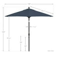 thumbnail image 5 of California Umbrella Pacific Trail Series Patio Market Umbrella in Pacifica with Aluminum Pole Aluminum Ribs Push Button Tilt Crank Lift, 5 of 5