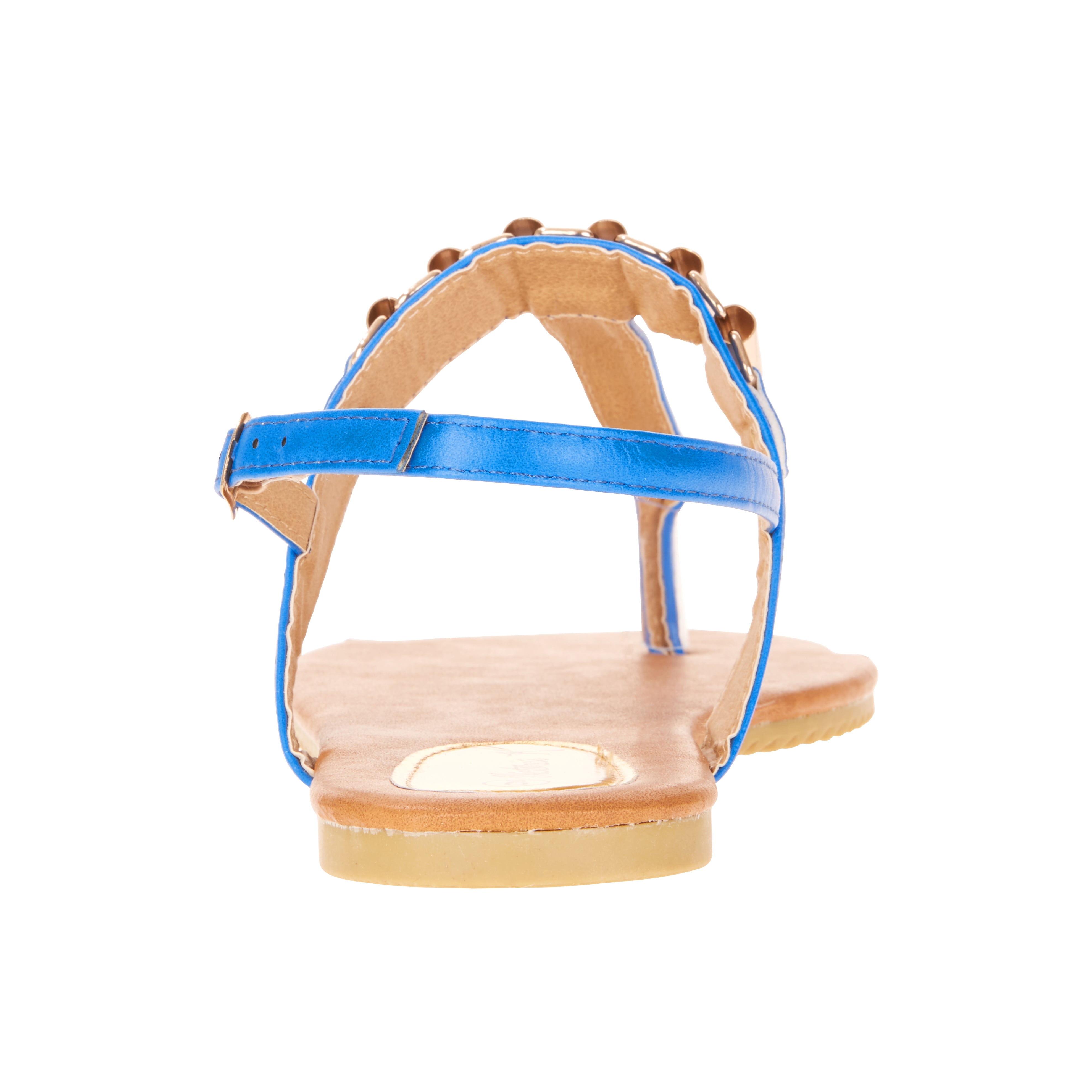 Victoria K Fashion Women's Gold Linked Sandals