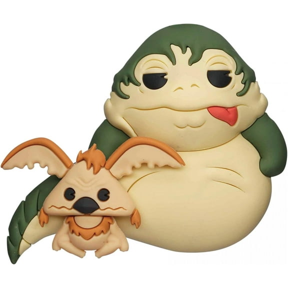 Jabba The Hut with Salacious Crumb 3D Foam Magnet