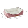 thumbnail image 5 of Vibrant Life Small Cuddler Pet Bed, Pink and White, 24" x 18", 5 of 6