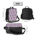 thumbnail image 2 of Lsque Violets Flowers Lunch Bag Lunch Box for Women Men Reusable Insulated Lunch Tote Bag,Leakproof Thermal Cooler Sack Food Handbags Case High Capacity, 2 of 9