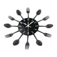 thumbnail image 4 of Reloj de pared Timelike para cubiertos de cocina, cuchara y tenedor de metal, 32 cm, 4 of 8