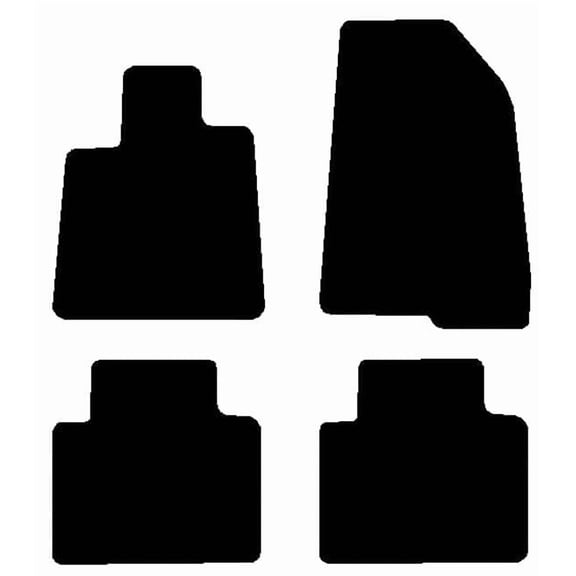 Auto Mats and Accessories 4 Piece Set Custom Carpeted Floor Mats Compatible with 2018-2022 Honda Accord Sedan (Black) Made in The USA