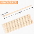 thumbnail image 2 of 50/100/200 PCS Orange Wooden Cuticle Pcomhers, Dual-Ended Multi-Purpose Nail Tools for Manicure and Pedicure, 2 of 6