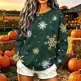 thumbnail image 2 of Enjoytime Christmas Sweatshirt for Women Crewneck Long Sleeve Pullover Tops Trendy Casual Xmas Graphic Sweatshirts, 2 of 7