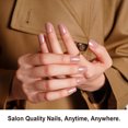 thumbnail image 2 of DANNI & TONI Semi Cured Gel Nail Strips Nude Pink Mirror Gel Nail Wraps 28 Stickers |Sepia Shine, 2 of 7