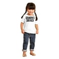 thumbnail image 4 of Grandpa Sidekick Cute Funny Grandkids Toddler Boy Girl T Shirt Infant Toddler Brisco Brands 6M, 4 of 6