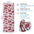 thumbnail image 2 of Strawberry Plants Fruit Dot Pink Pattern Hot Yoga Mat Towel Non Slip for Hot Yoga - Quick-Drying Yoga Mat Cover with 4 Corner Pockets with Travel Bag - Hot Yoga Towel Non Slip 70"x26", 2 of 6