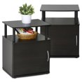 Furinno Jaya Utility Design End Table Set of 2
