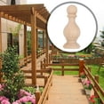 thumbnail image 5 of Masteelf Khaki Wood Finials for Home Decor Elegant Solid Wood Construction with Intricate Carving, 5 of 7